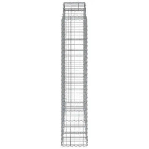 Lučne gabionske košare 2 kom 200x50x200/220cm pocinčano željezo - 200 x 50 x 200/220 cm 2 Cijena
