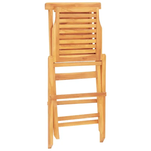Sklopive stolice 4 kom 47x63x90 cm Masivno drvo Teak - 4 Bez naslona za ruke Cijena