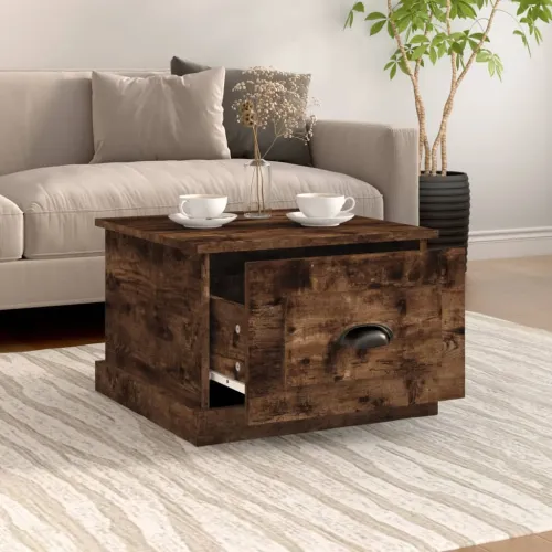 Stolić za kavu boja hrasta 50 x 50 x 35 cm konstruirano drvo - Dimljeni hrast 1 Dimljeni hrast Cijena