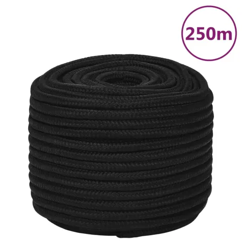 Radno uže crno 14 mm 250 m poliestersko - Crna 14 mm 250 m Cijena