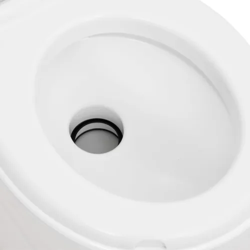 Ugrađeni toalet za kampiranje bijeli 24+17 L HDPE i emajl - Emajl Cijena