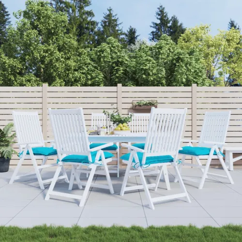 Jastuci za stolice 6 kom tirkizni 50x50x7 cm od tkanine Oxford - Tirkizna 50 x 50 x 7 cm 6 Tirkizna Cijena