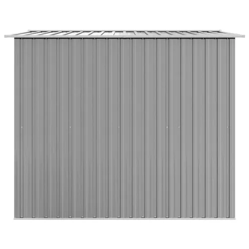 Vrtna kućica za pohranu siva metalna 257 x 205 x 178 cm - Siva Cijena