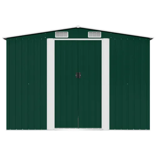 Vrtna kućica za pohranu zelena metalna 257 x 205 x 178 cm - Zelena 1 Zelena Cijena