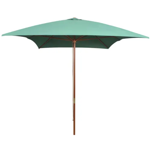 Suncobran 200 x 300 cm s drvenim stupom zeleni - Zelena 1 Cijena