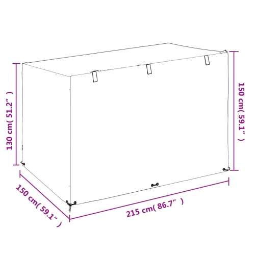 Navlake za ljuljačku 2 kom s 12 ušica 215 x 150 x 130/150 cm PE - 215 x 150 x 130/150 cm 2 Cijena
