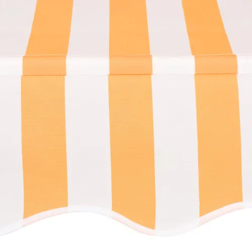 Tenda na ručno uvlačenje 150 cm narančasto-bijela prugasta - Narančasta i bijela 150 cm bijeli okvir Cijena