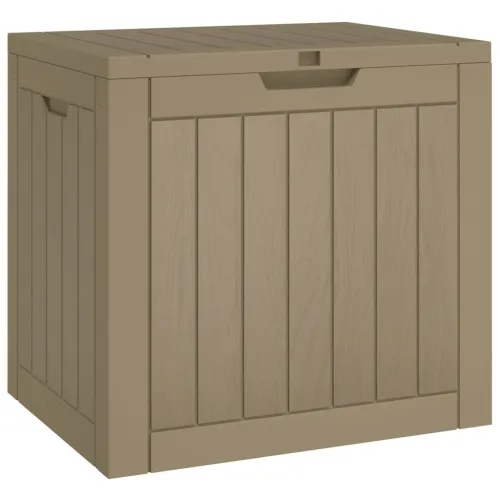 Vrtna kutija za pohranu siva 55,5 x 43 x 53 cm polipropilen - Siva Siva Cijena