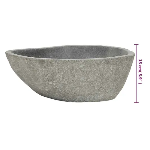 Lavabo - Umivaonik od riječnog kamena ovalni (37 - 46) x (29 - 36) cm - (37-46) x (29-36) x 15 cm Cijena