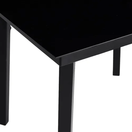 Vrtna garnitura - 5-dijelni vrtni blagovaonski set od PVC ratana crni - Dužina stola 80 cm 4 Cijena