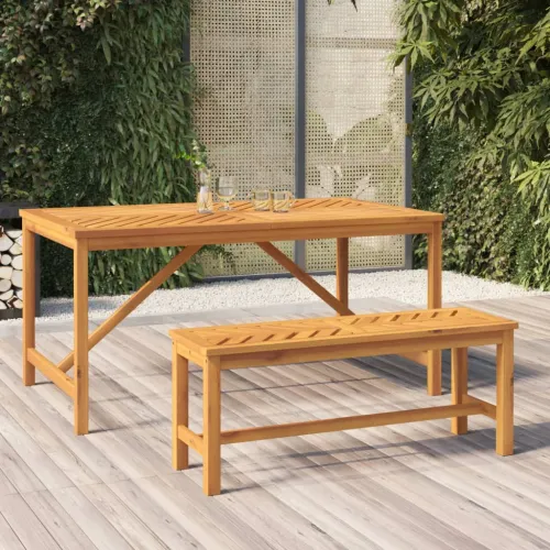 Vrtna klupa 110 cm od masivnog bagremovog drva - 110 x 35 x 45 cm 1 1 Cijena