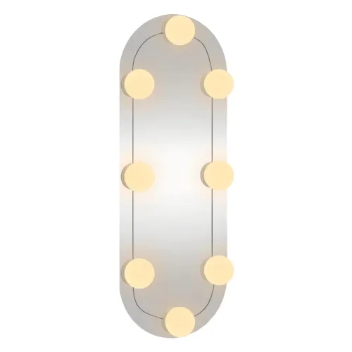Zidno ogledalo s LED svjetlima 15 x 40 cm stakleno ovalno - 15 x 40 cm s LED svjetlima Ovalno Cijena