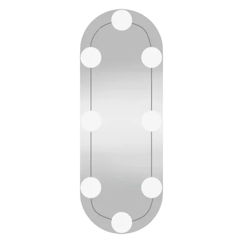 Zidno ogledalo s LED svjetlima 15 x 40 cm stakleno ovalno - 15 x 40 cm s LED svjetlima Ovalno Cijena