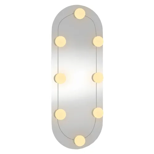 Zidno ogledalo s LED svjetlima 20 x 50 cm stakleno ovalno - 20 x 50 cm s LED svjetlima Ovalno Cijena