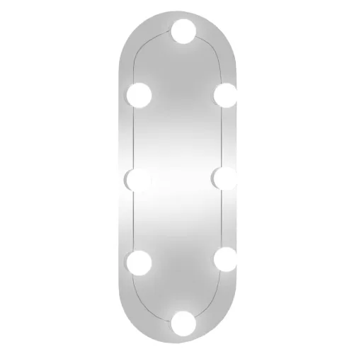 Zidno ogledalo s LED svjetlima 20 x 50 cm stakleno ovalno - 20 x 50 cm s LED svjetlima Ovalno Cijena