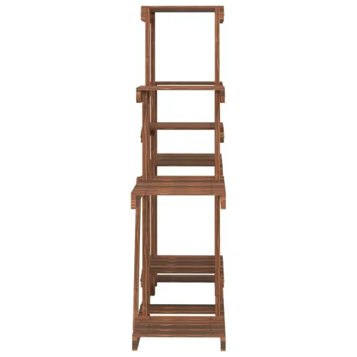 Stalak za cvijeće 110 x 25 x 96 cm od masivne jelovine - Smeđa 110 x 25 x 96 cm Cijena