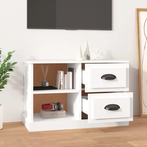 TV ormarić bijeli 73 x 35,5 x 47,5 cm od konstruiranog drva - Bijela 1 73 cm Cijena