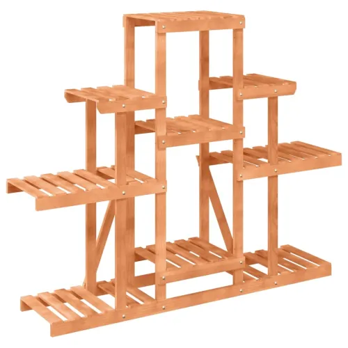 Stalak za cvijeće 110 x 25 x 96 cm od masivne jelovine - Svjetlosmeđa 110 x 25 x 96 cm Cijena