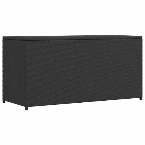 Vrtna kutija za pohranu crna 120 x 50 x 60 cm od poliratana - Crna Cijena