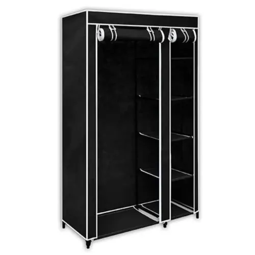 Sklopivi Ormar Crni 110 x 45 x 175 cm  - Crna 1 1 Cijena