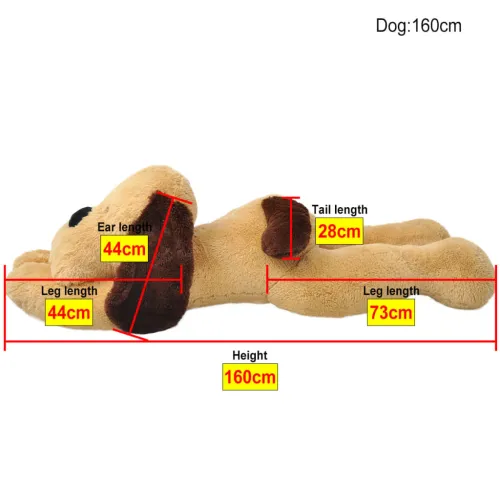 Smeđi plišani psić,igračka 160 cm - 160 cm Cijena