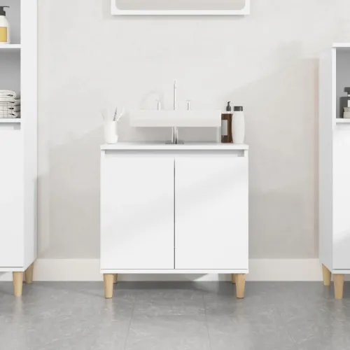 Ormarić za Lavabo - Umivaonik bijeli 58 x 33 x 60 cm konstruirano drvo - Bijela Cijena