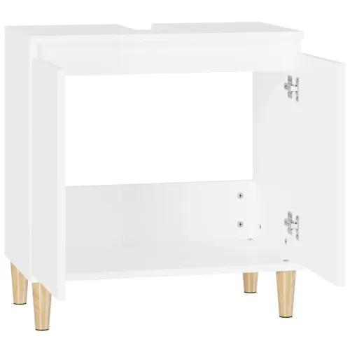 Ormarić za Lavabo - Umivaonik bijeli 58 x 33 x 60 cm konstruirano drvo - Bijela Cijena