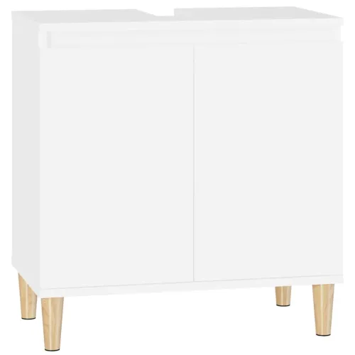 Ormarić za Lavabo - Umivaonik bijeli 58 x 33 x 60 cm konstruirano drvo - Bijela Cijena
