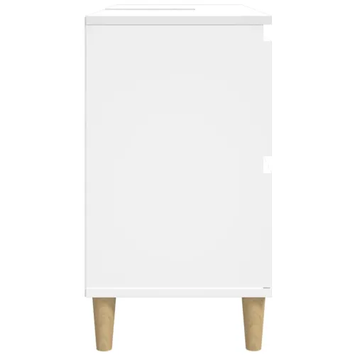 Ormarić za Lavabo - Umivaonik bijeli 80 x 33 x 60 cm konstruirano drvo - Bijela Cijena