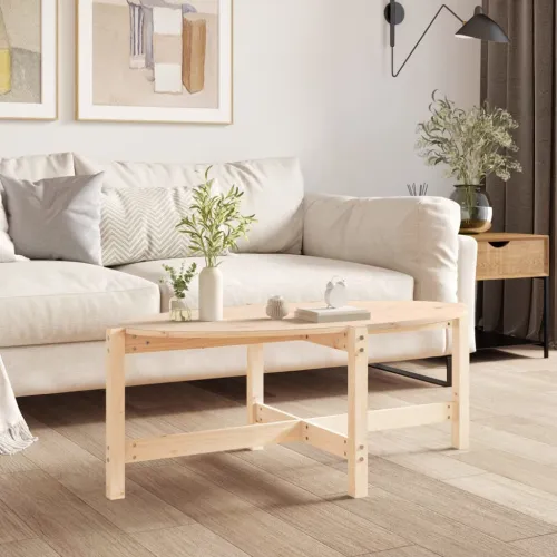 Stolić za kavu 118 x 63 x 45 cm od masivne borovine - Prirodna 118 x 63 x 45 cm 1 Cijena