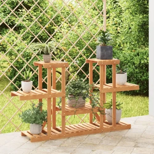 Stalak za cvijeće 110 x 25 x 73 cm od masivne jelovine - Svjetlosmeđa 110 x 25 x 73 cm Cijena
