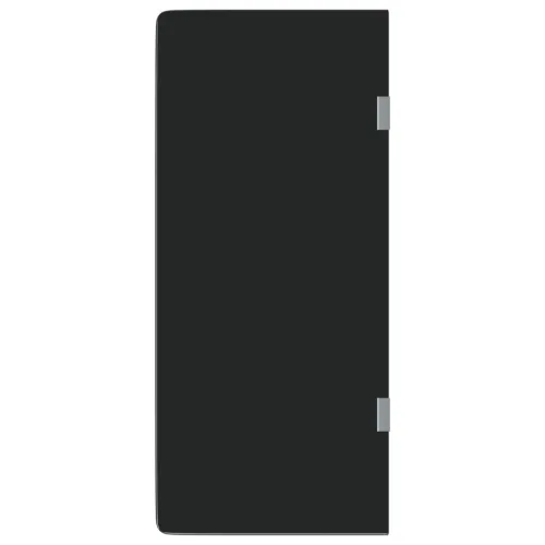 Zidna pregrada za pisoar crna 90 x 40 cm od kaljenog stakla - Crna Cijena