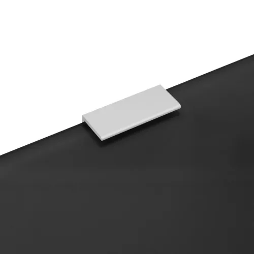 Zidna pregrada za pisoar crna 90 x 40 cm od kaljenog stakla - Crna Cijena