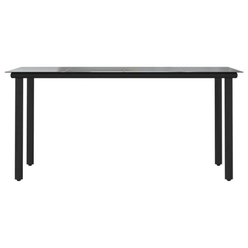 Vrtna garnitura - 5-dijelni vrtni blagovaonski set od PVC ratana crni - Dužina stola 160 cm 4 Cijena