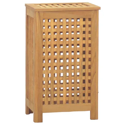 Košarica za rublje Prirodna Čvrsto teak drvo - 35 x 25 x 60 cm bez platnene torbe Cijena