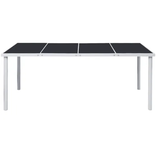 Vrtni stol 190 x 90 x 74 cm crni čelični - 190 cm Cijena