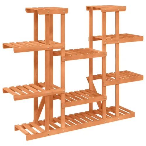 Stalak za cvijeće 110 x 25 x 110,5 cm od masivne jelovine - Svjetlosmeđa 110 x 25 x 110.5 cm Cijena