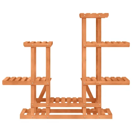 Stalak za cvijeće 95 x 25 x 96 cm od masivne jelovine - Svjetlosmeđa 95 x 25 x 96 cm Cijena