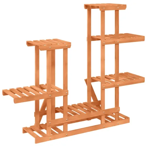 Stalak za cvijeće 95 x 25 x 96 cm od masivne jelovine - Svjetlosmeđa 95 x 25 x 96 cm Cijena