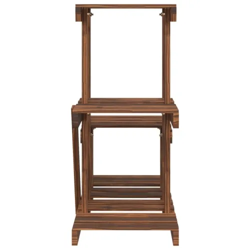 Stalak za cvijeće 58 x 25 x 51 cm od masivne jelovine - Smeđa 58 x 25 x 51 cm Cijena