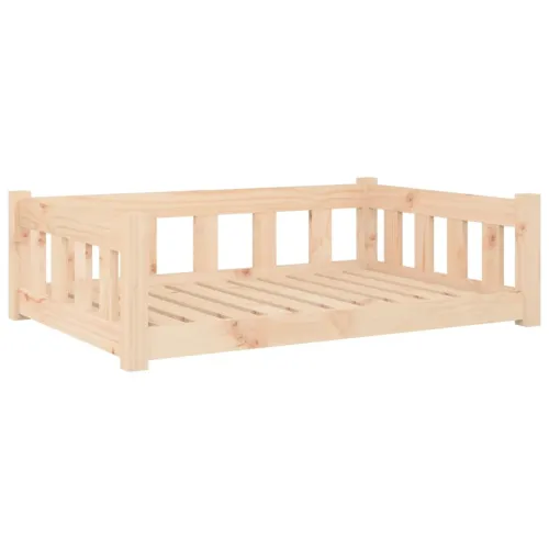 Krevet za pse 95,5 x 65,5 x 28 cm od masivne borovine - Prirodna 95,5 x 65,5 x 28 cm Cijena