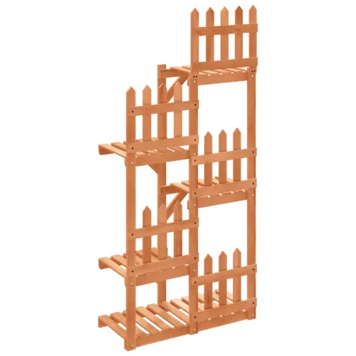 Stalak za cvijeće 60 x 25 x 130 cm od masivne jelovine - Svjetlosmeđa 60 x 25 x 130 cm Cijena
