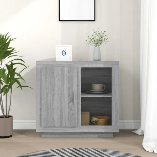 Komoda boja hrasta sonome 80 x 40 x 75 cm - Sivi hrast sonoma 1 Cijena