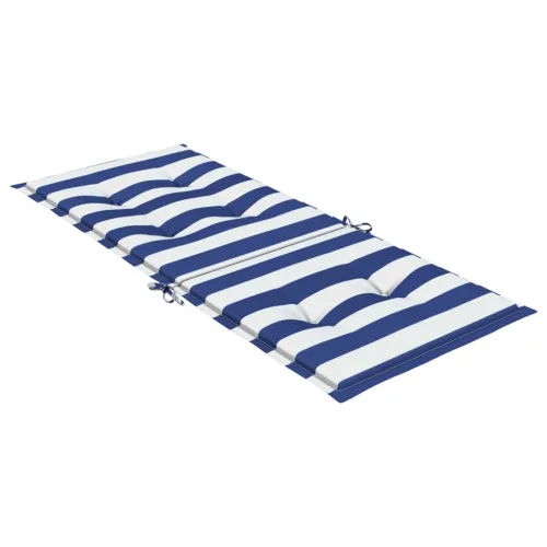 Jastuci za visoku stolicu 6 kom plavo-bijele pruge od tkanine - Plava i bijela 120 x 50 x 3 cm 6 Cijena