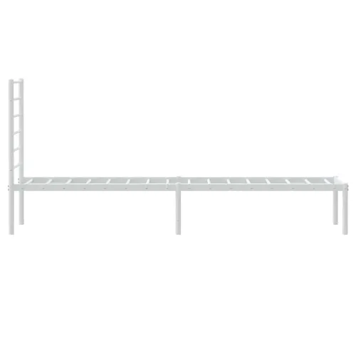 Metalni okvir za krevet s uzglavljem bijeli 90 x 190 cm - Bijela 90 x 190 cm s uzglavljem Cijena