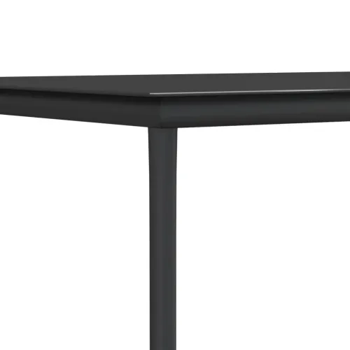 Vrtna garnitura - 5-dijelni vrtni blagovaonski set crni od tekstilena i čelika - Dužina stola 80 cm 4 Cijena