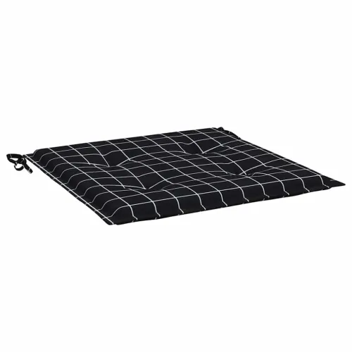 Jastuci za vrtnu stolicu 4 kom crni karirani 40x40x3 cm tkanina - Crno i bijelo 40 x 40 x 3 cm 4 Cijena