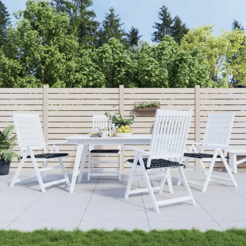 Jastuci za vrtne stolice 4 kom crni karirani 50x50x3 cm tkanina - Crno i bijelo 50 x 50 x 3 cm 4 Cijena