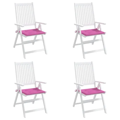 Jastuci za vrtne stolice 4 kom ružičasti 50x50x3 cm od tkanine - Ružičasta 50 x 50 x 3 cm 4 Cijena