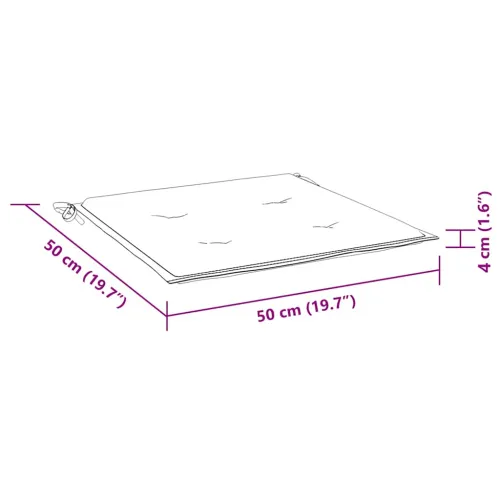 Jastuci za vrtne stolice 6 kom ružičasti 50x50x3 cm od tkanine - Ružičasta 50 x 50 x 3 cm 6 Cijena